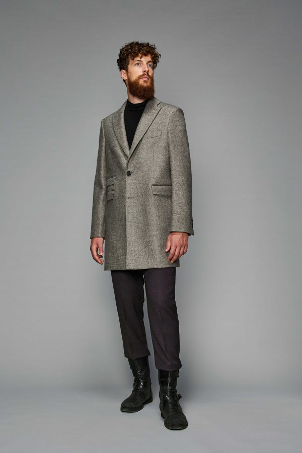 cappotto grigio smith monopetto