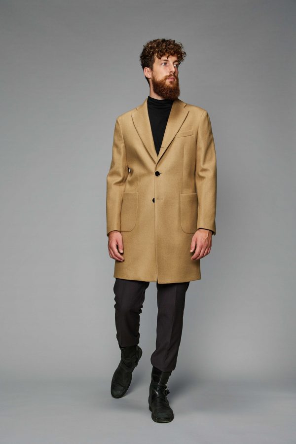 coat cappotto edward cammello