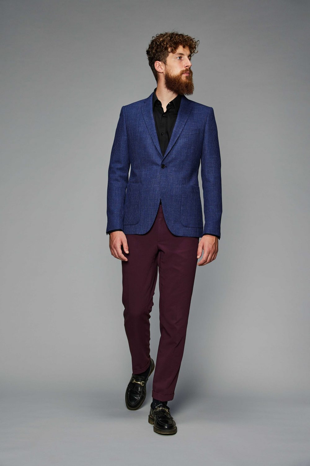 blazer giacca elliot blue purple uomo