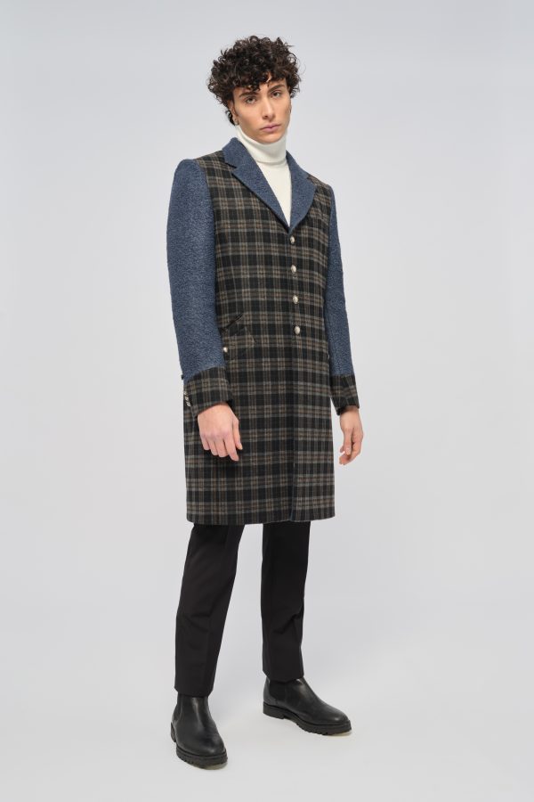 COAT DWAYNE CHECK WOOL